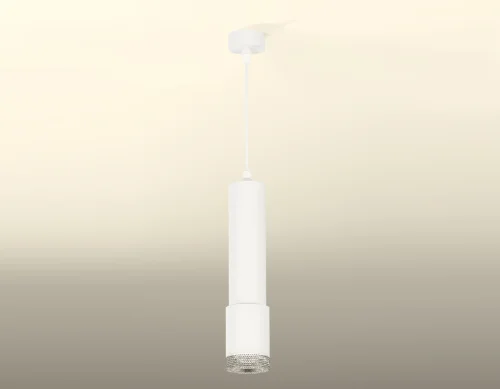 Светильник подвесной XP7421001 Ambrella light белый 1 лампа, основание белое в стиле хай-тек современный трубочки фото 2