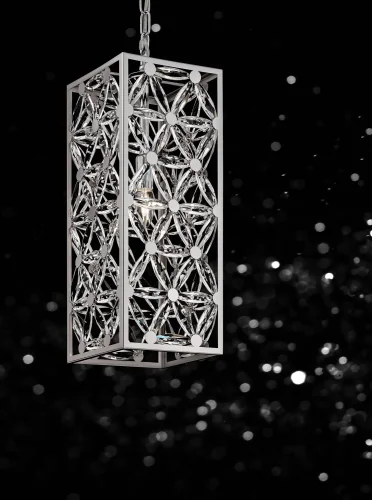 Светильник подвесной Ledas MOD069PL-01CH Maytoni хром 1 лампа, основание хром в стиле современный  фото 3