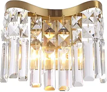 Бра Unda 4135-2W Favourite прозрачный 2 лампы, основание золотое в стиле классика 