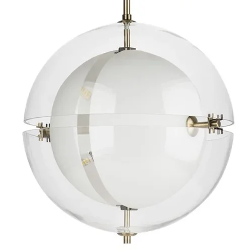 Светильник подвесной Modena 816043 Lightstar белый прозрачный 8 ламп, основание латунь в стиле современный арт-деко шар фото 2