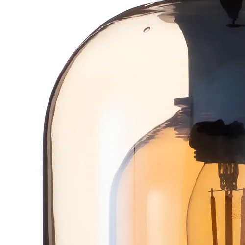 Светильник подвесной Paio A7015SP-1BK Arte Lamp янтарный 1 лампа, основание чёрное в стиле кантри современный  фото 3