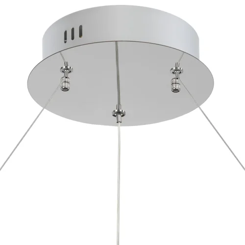 Люстра подвесная LED с пультом Чезаре CL338181 Citilux прозрачная на 1 лампа, основание хром в стиле современный с пультом кольца фото 5