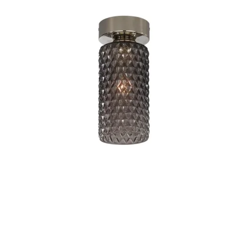 Светильник накладной PL 10000/1 Reccagni Angelo серый чёрный 1 лампа, основание никель в стиле современный классический круглый