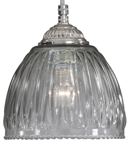 Светильник подвесной L 9800/14 Reccagni Angelo чёрный серый 1 лампа, основание никель в стиле классический  фото 3