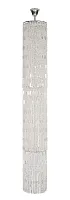 Люстра хрустальная каскадная столб Belluno E 1.9.35.200 N Dio D'Arte без плафона на 20 ламп, основание никель в стиле классический 
