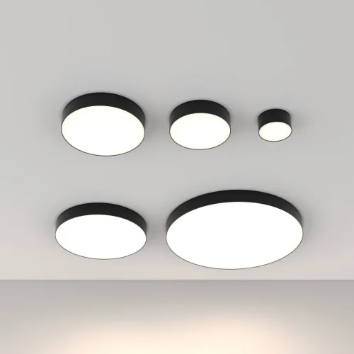 Светильник потолочный LED Zon C032CL-45W4K-RD-B Maytoni белый 1 лампа, основание чёрное в стиле современный  фото 5