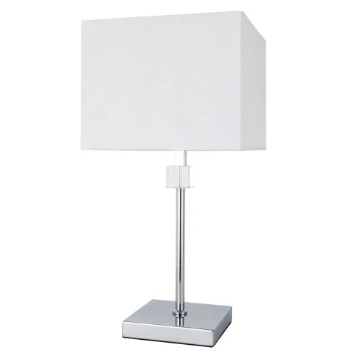Настольная лампа North A5896LT-1CC Arte Lamp белая 1 лампа, основание хром металл в стиле скандинавский современный 