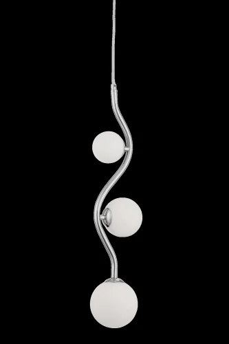 Светильник подвесной Uva MOD059PL-03CH Maytoni белый 3 лампы, основание хром в стиле современный шар фото 5