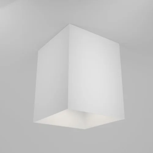 Светильник накладной Alfa C015CL-01W Maytoni белый 1 лампа, основание белое в стиле современный квадратный фото 2