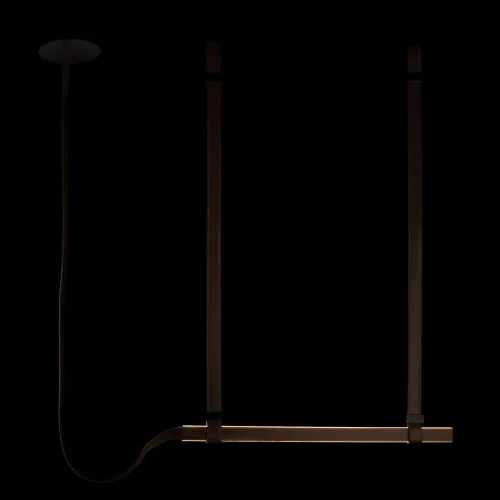 Светильник подвесной LED Strong 10241-1000 LOFT IT коричневый 1 лампа, основание чёрное в стиле модерн линейный фото 2