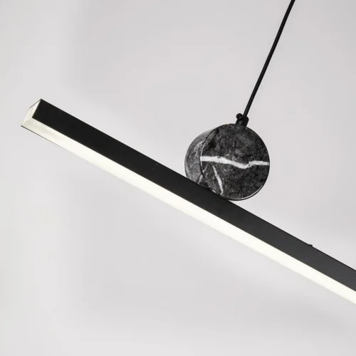 Светильник подвесной LED Firmato 4060-1P F-promo белый 1 лампа, основание чёрное в стиле современный  фото 6
