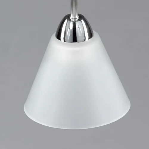 Люстра потолочная Нежность 676015303 DeMarkt белая на 3 лампы, основание серебряное в стиле современный  фото 5
