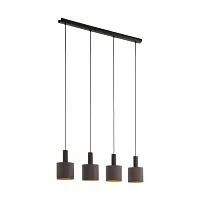 Светильник подвесной Concessa 1 97685 Eglo коричневый 4 лампы, основание коричневое в стиле современный 