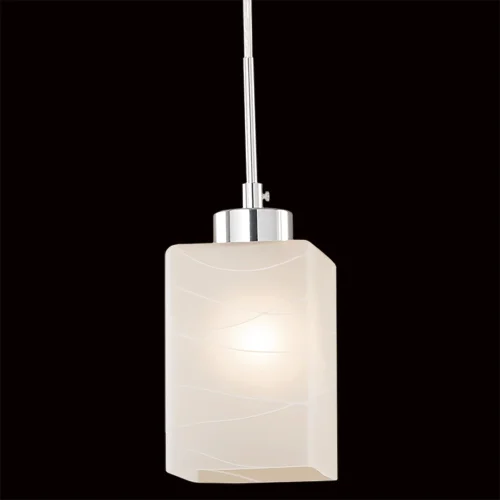 Светильник Оскар подвесной CL127111 Citilux белый 1 лампа, основание коричневое хром серое в стиле современный  фото 4