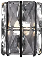 Бра Karlin WE148.02.001 Wertmark прозрачный 2 лампы, основание чёрное в стиле современный классический 