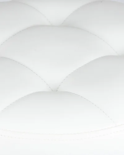 Табурет барный 5008-LM BRUNO,  цвет сиденья белый, цвет основания хром Dobrin, белый/экокожа, ножки/металл/хром, размеры - 610*830***360*360 фото 3