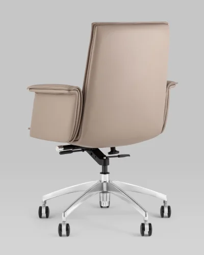 Кресло офисное TopChairs Regenta, бежевый УТ000038543 Stool Group, /, ножки//хром, размеры - ****660*630 фото 6