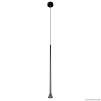 Светильник подвесной LED Pipe 10337/850 Black LOFT IT чёрный 1 лампа, основание чёрное в стиле современный хай-тек трубочки
