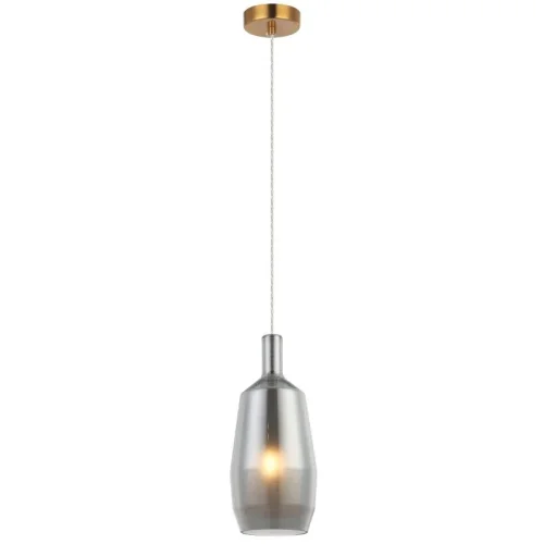 Светильник подвесной Еladin 2154/61/01P Stilfort серый 1 лампа, основание бронзовое в стиле современный 