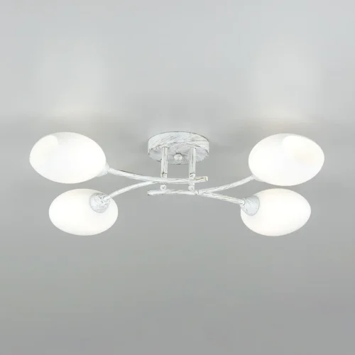 Люстра потолочная Флорида CL148140 Citilux белая на 4 лампы, основание белое в стиле современный  фото 2