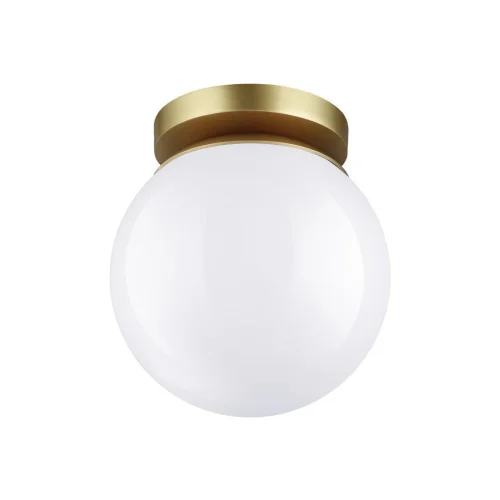 Светильник потолочный LED Bosco 4247/1C Odeon Light белый 1 лампа, основание золотое в стиле хай-тек  фото 2