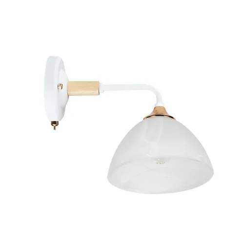 Бра с выключателем Matthew A5032AP-1BR Arte Lamp белый на 1 лампа, основание белое в стиле современный 