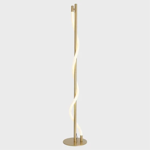 Торшер LED River LSP-0651 Lussole  белый 1 лампа, основание матовое золото в стиле современный
