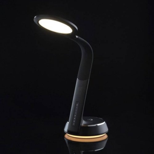 Настольная лампа LED Ракурс 631035501 DeMarkt чёрная 1 лампа, основание чёрное полимер в стиле современный хай-тек  фото 3
