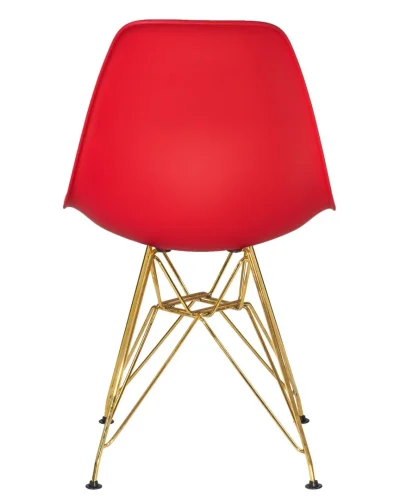 Стул обеденный 638APP-LMZL DSR, цвет сиденья красный (R-02), цвет основания золото Dobrin, красный/, ножки/металл/золотой, размеры - ****460*535 фото 5