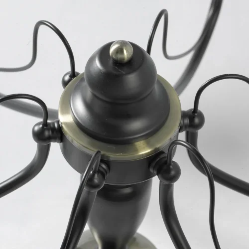 Люстра подвесная лофт LSP-9954 Lussole чёрная на 6 ламп, основание чёрное в стиле лофт  фото 2
