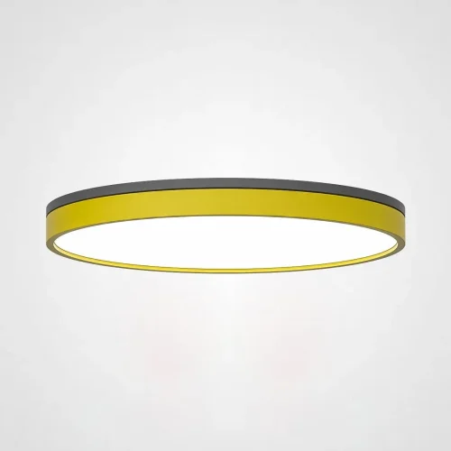 Светильник потолочный KIER D60 Yellow 181032-26 ImperiumLoft белый 1 лампа, основание жёлтое в стиле современный скандинавский 