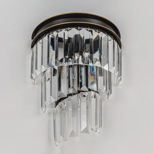 Бра Мартин CL332431 Citilux прозрачный на 3 лампы, основание коричневое венге в стиле классический современный лофт  фото 5