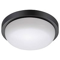 Потолочный светильник LED Opal 358017 Novotech уличный IP65 чёрный 1 лампа, плафон белый в стиле модерн LED