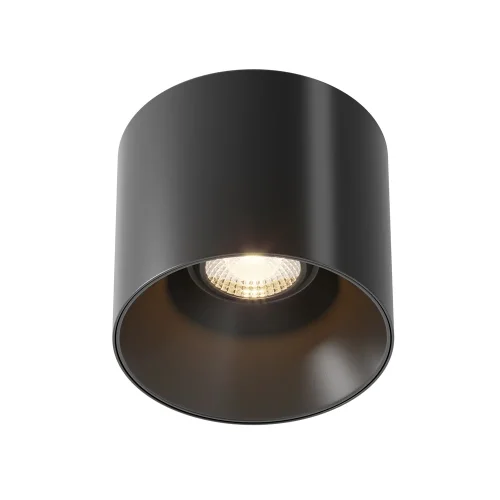 Светильник накладной Alfa LED C064CL-01-15W3K-RD-B Maytoni чёрный 1 лампа, основание чёрное в стиле современный хай-тек круглый фото 2