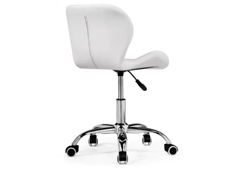 Компьютерное кресло Trizor whitе 15338 Woodville, белый/искусственная кожа, ножки/металл/хром, размеры - *810***530*530 фото 5