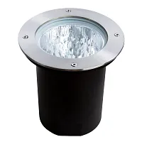 Встраиваемый светильник PIAZZA A6013IN-1SS Arte Lamp уличный IP65 серебряный чёрный серый 1 лампа, плафон серебряный серый в стиле модерн E27