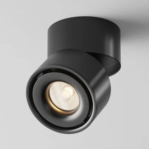 Светильник накладной LED Yin C084CL-15W3K-B Maytoni чёрный 1 лампа, основание чёрное в стиле современный круглый фото 2
