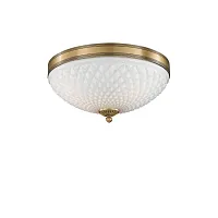 Люстра потолочная  PL 8400/3 Reccagni Angelo белая на 3 лампы, основание античное бронза в стиле классический 