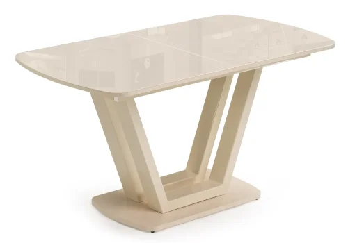 Стеклянный стол Келтик кремовый 460400 Woodville столешница кремовая из стекло