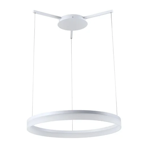 Светильник подвесной LED Via V1720-PL Moderli белый 1 лампа, основание белое в стиле хай-тек кольца