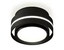 Светильник накладной XS8414001 Ambrella light чёрный 1 лампа, основание чёрное в стиле хай-тек круглый