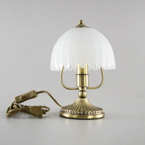 Настольная лампа Севилья CL414813 Citilux белая 1 лампа, основание бронзовое металл в стиле классический  фото 5