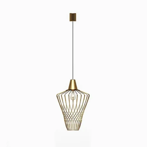 Светильник подвесной Wave 8857-NW Nowodvorski золотой 1 лампа, основание золотое в стиле скандинавский 