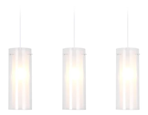 Светильник подвесной TR3675 Ambrella light белый 3 лампы, основание хром в стиле классический современный 