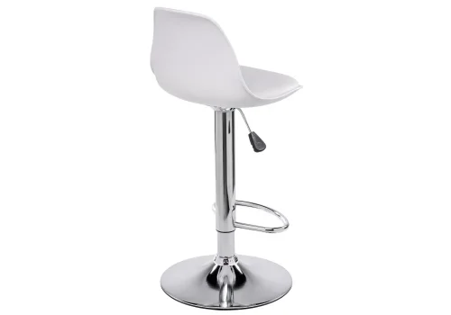 Барный стул Soft white 11878 Woodville, белый/искусственная кожа, ножки/металл/хром, размеры - *1030***380*380 фото 4