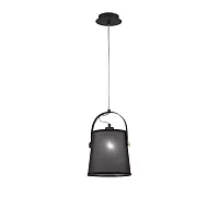 Светильник подвесной NORDICA E27 4927 Mantra чёрный 1 лампа, основание чёрное в стиле минимализм современный 
