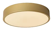 Светильник потолочный LED Unar 79185/30/02 Lucide белый 1 лампа, основание матовое золото латунь в стиле современный 