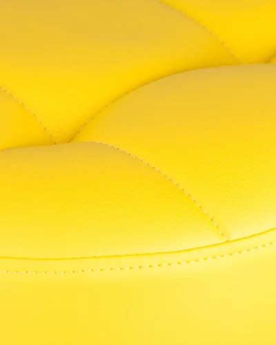 Табурет барный 5008-LM BRUNO,  цвет сиденья желтый, цвет основания хром Dobrin, жёлтый/экокожа, ножки/металл/хром, размеры - 610*830***360*360 фото 3