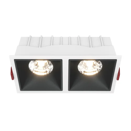 Светильник точечный Alfa LED DL043-02-15W3K-D-SQ-WB Maytoni белый чёрный 1 лампа, основание белое в стиле современный хай-тек 