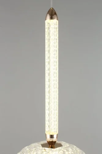 Светильник подвесной LED Dorote APL.036.16.11 Aployt прозрачный 1 лампа, основание золотое в стиле современный  фото 6